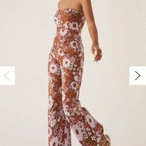 Anthropologie The Botanist Floral Jumpsuit